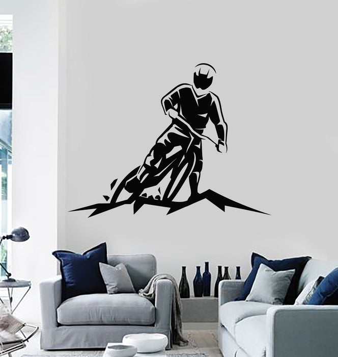 Vinyl Wall Decal Motocross Racer Motorcycle Sport Bike Biker Stickers Mural (g5345)