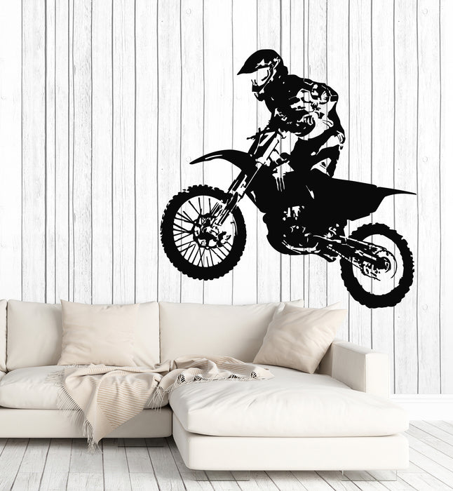 Sticker mural motocross