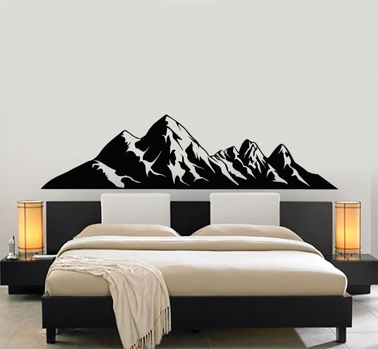 Vinyl Wall Decal Beautiful Landscape Mountain Winter Nature Stickers Mural (g477)