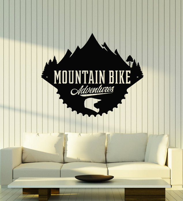 Vinyl Wall Decal Extreme Sport Mountain Bike Adventures Stickers Mural (g4513)