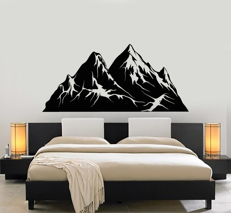 Vinyl Wall Decal Mountains Nature Adventure Bedroom Interior Stickers Mural (g5696)