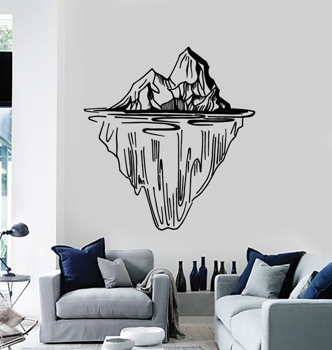 Vinyl Wall Decal Cartoon Mountain Natural Landscape Stickers Mural (g3773)