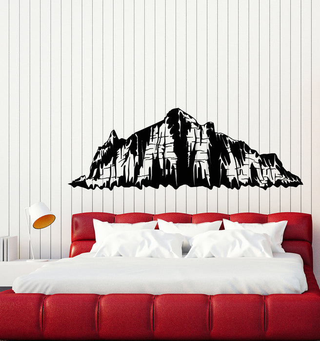 Vinyl Wall Decal Mountains Nature Landscape Bedroom Art Stickers Mural (g3986)