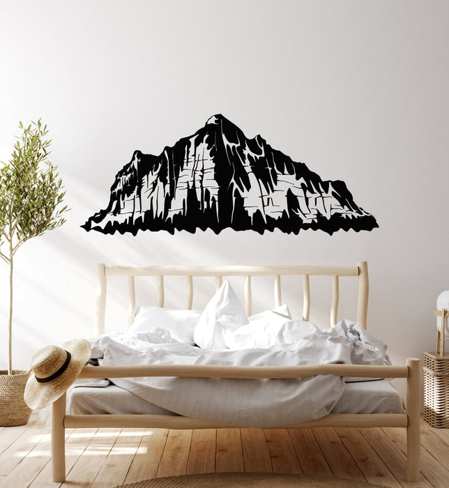Vinyl Wall Decal Natural Landscape Mountain Peaks Bedroom Stickers Mural (g6157)