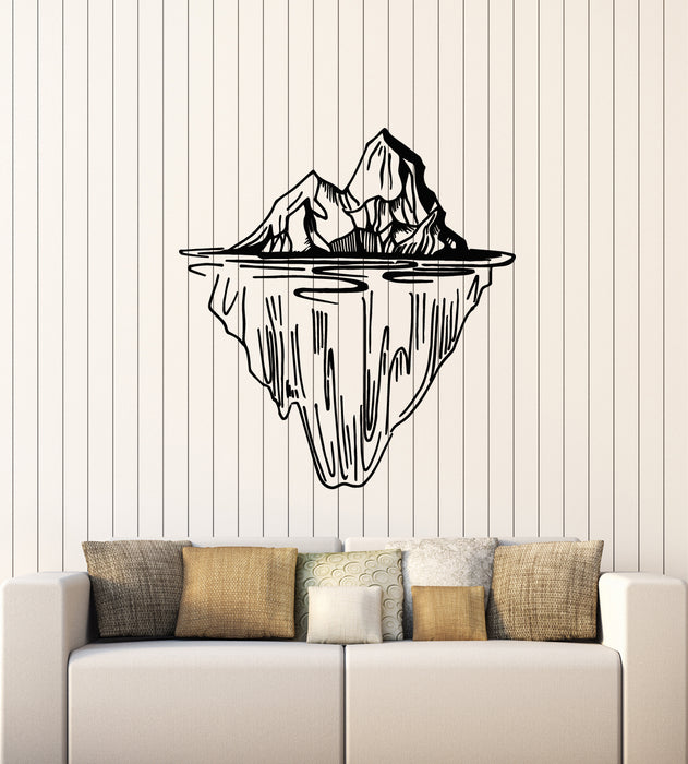 Vinyl Wall Decal Cartoon Mountain Natural Landscape Stickers Mural (g3773)