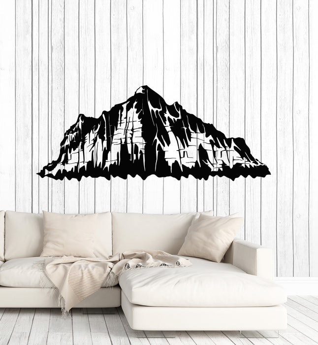 Vinyl Wall Decal Natural Landscape Mountain Peaks Bedroom Stickers Mural (g6157)