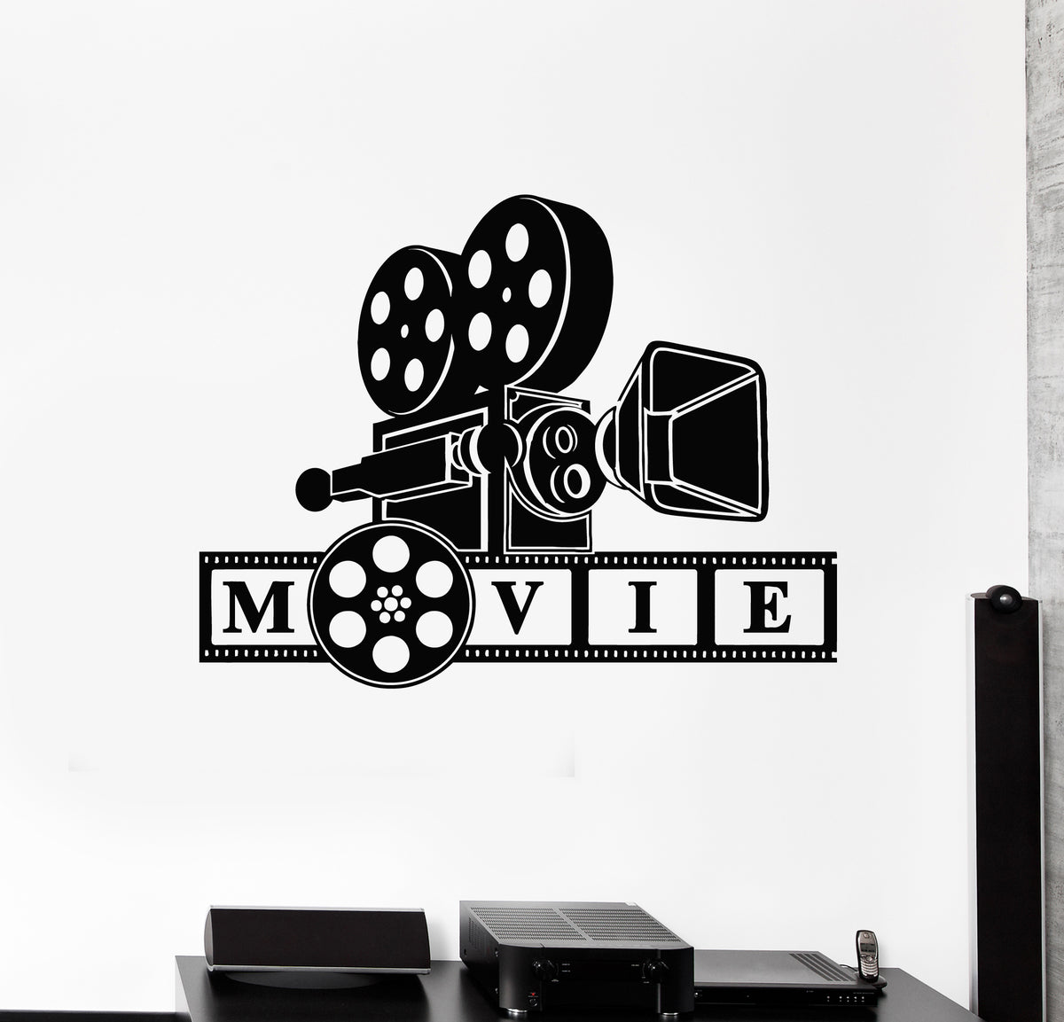 Film Script Sticker Vinyl Wall Decal Cinematography Camera Movie Lover Filming Art Room St ...