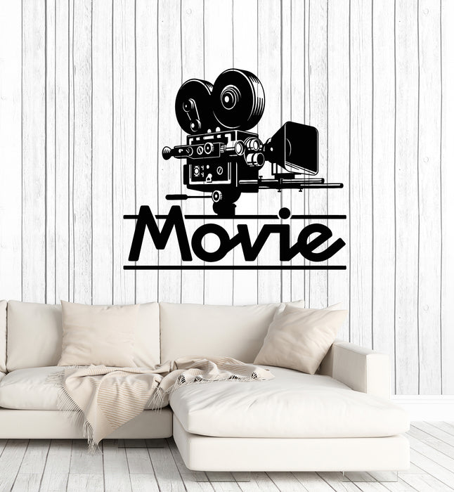 Vinyl Wall Decal Movie Art Film Cinema Filming TV Camera Stickers Mural (g1664)