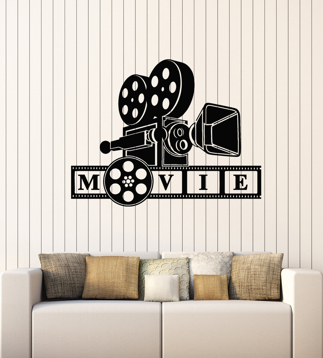 Sticker Filming Inspired Vinyl Wall Decal Cinematography Camera Movie Lover Filming Art Room St ...