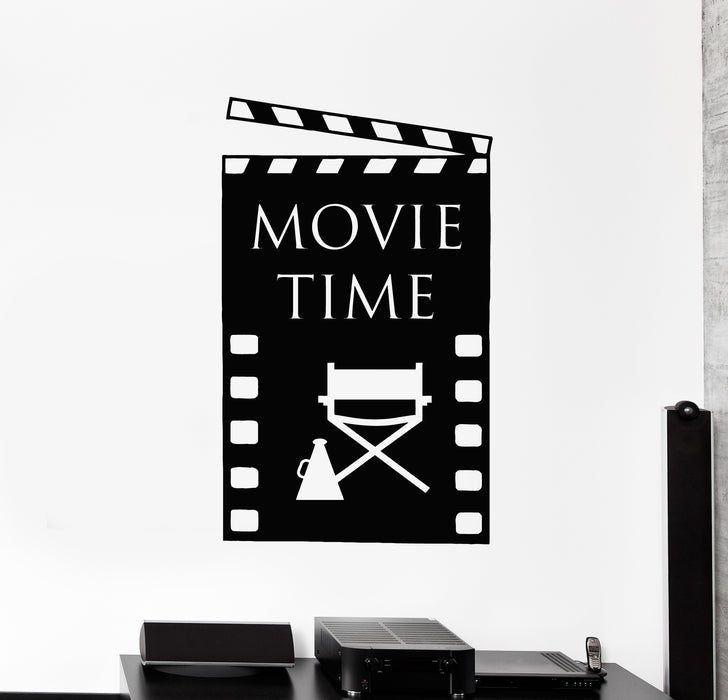 Vinyl Wall Decal Cinema Room Films Movie Time Theatre Stickers Mural (g5575)