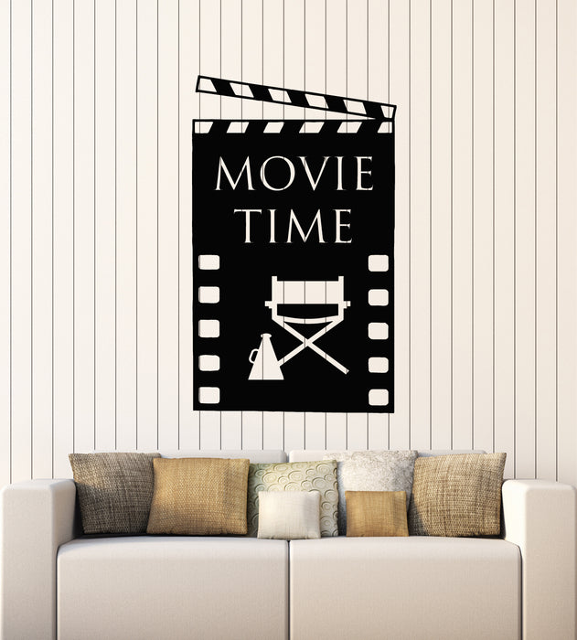 Vinyl Wall Decal Cinema Room Films Movie Time Theatre Stickers Mural (g5575)