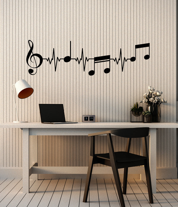 Vinyl Wall Decal Musical Notes Music School Teacher Music Studio Stickers Mural (g6730)