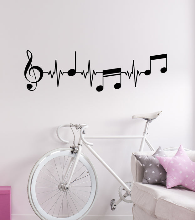 Vinyl Wall Decal Musical Notes Music School Teacher Music Studio Stickers Mural (g6730)