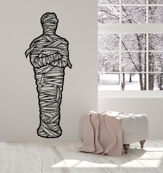 Vinyl Wall Decal Ancient Egyptian Mummy Sarcophagus Sketch Stickers Mural (g7135)
