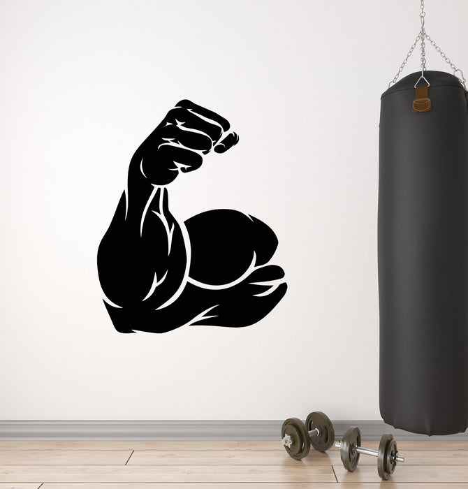 Vinyl Wall Decal Bodybuilding Muscle Sports Gym Fitness Stickers Mural (g3063)