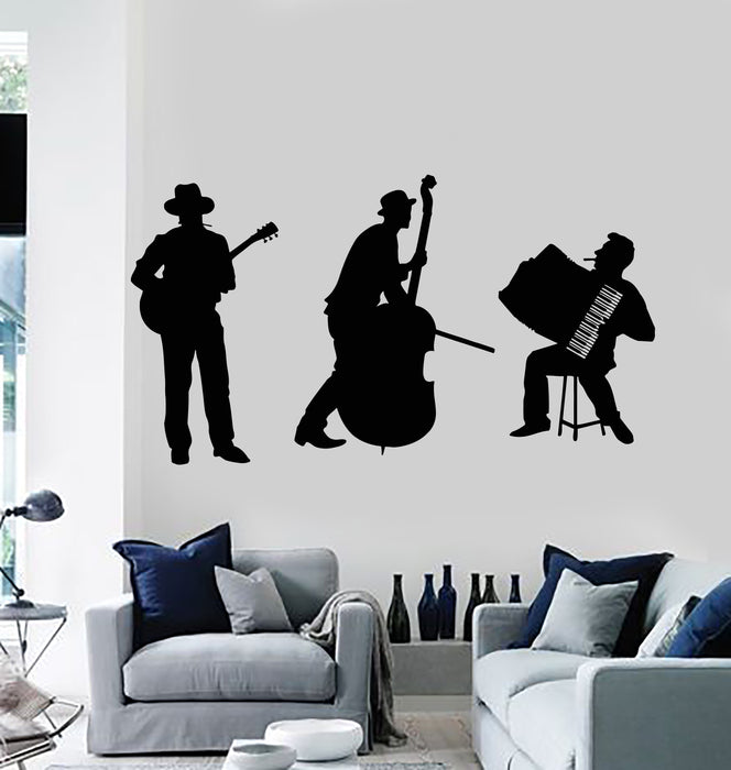 Vinyl Wall Decal Music Band Musicians Concert Instrument Store Stickers Mural (g2516)