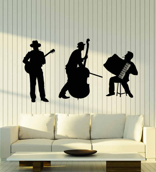 Vinyl Wall Decal Music Band Musicians Concert Instrument Store Stickers Mural (g2516)