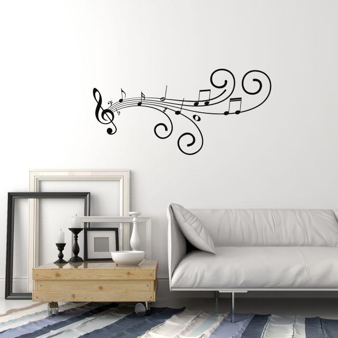 Vinyl Wall Decal Musical Art Pattern Music Room Home Interior Stickers Mural (ig5864)