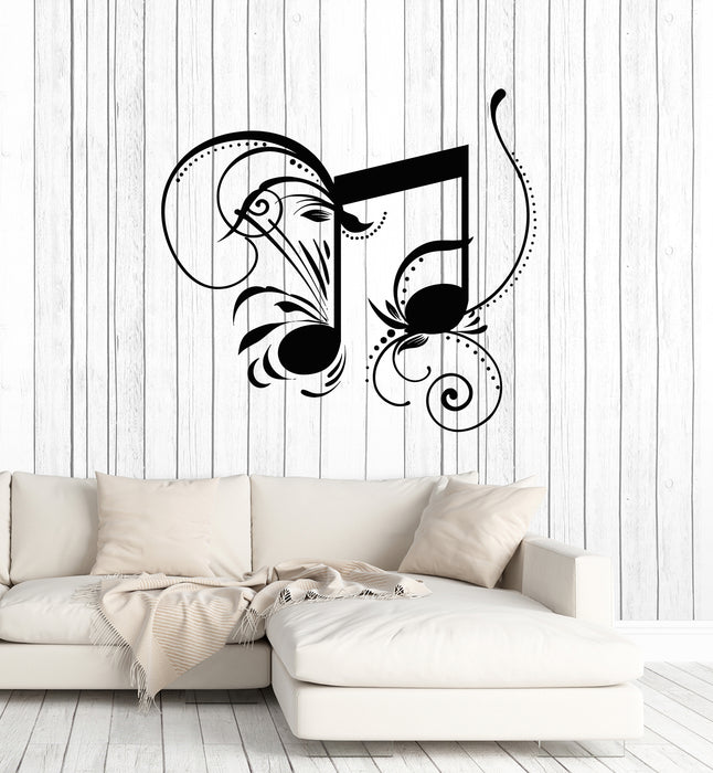 Vinyl Wall Decal Musical Notes Music School Patterns Decoration Stickers Mural (g6144)