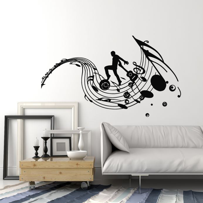 Vinyl Wall Decal Musical Notes Music Store Band Concert Stickers Mural ...