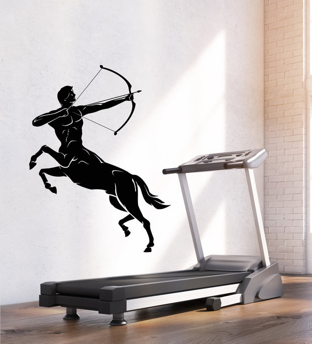 Vinyl Wall Decal Centaur Fantasy Greek Mythology Archer With Bow Stickers Mural (g8402)