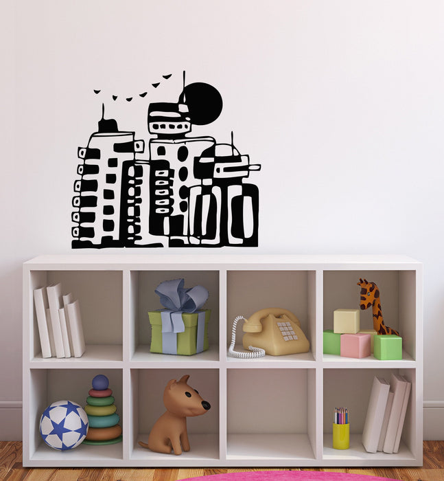 Vinyl Decal Fun and Fantastic Image Wall Stickers Cartoon City Game Animation Comic Strip Unique Gift (n011)