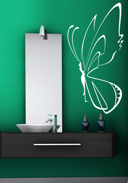 Vinyl Decal Room Decor Wall Sticker Beautiful Butterfly Wings Magnificent Symbol Rebirth Unique Gift (n016)