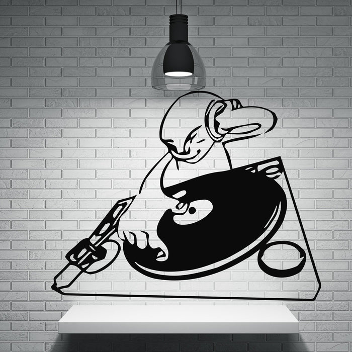 Vinyl Decal Musical Wall Stickers DJ Night Club Trance House Music TV Hip Hop Unique Gift (n018)