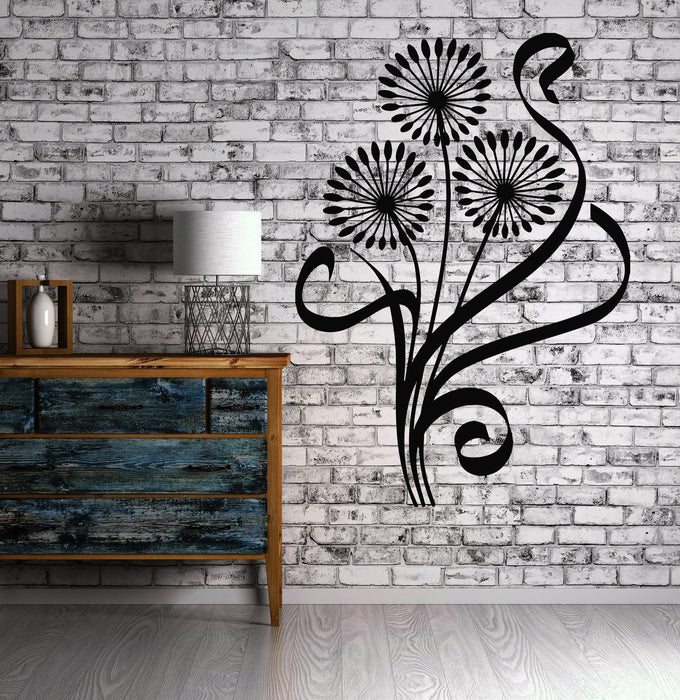 Sticker mural en vinyle déco pissenlit bon esprit de la terre printemps cadeau unique (n021) 