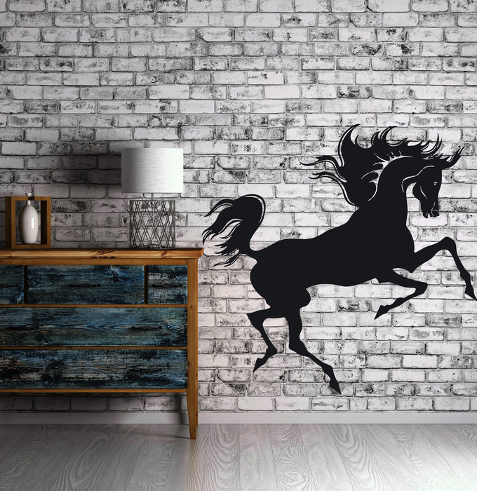 Wall Stickers Vinyl Decal Magnificent Beauty Horse Mane Tail  Unique Gift (n032)