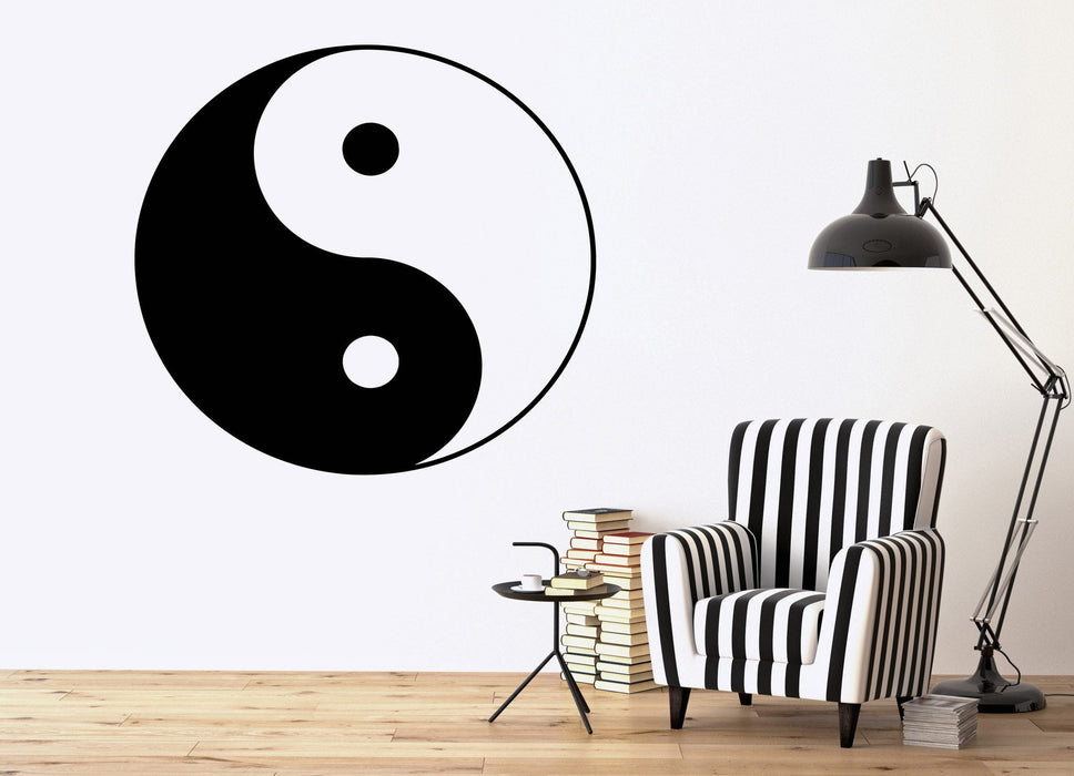 Wall Vinyl Sticker Decor Yin Yang Symbol Unity And Struggle Opposites Unique Gift (n056)