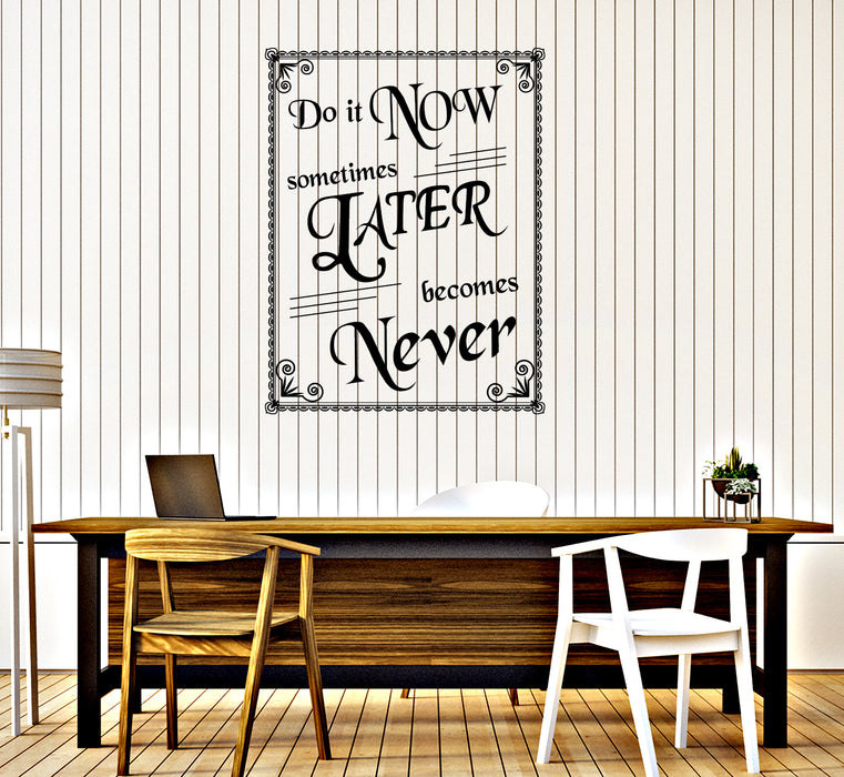 Large Wall Vinyl Decal Vintage Poster Motivation Quote Home Decor n1018