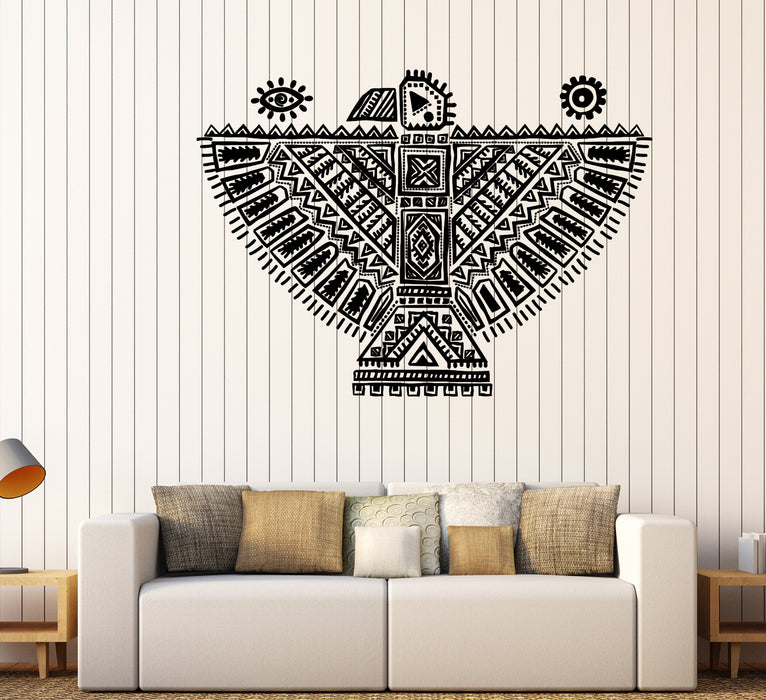 Large Vinyl Decal Vintage Ethnic Bird Animals Symbol Wall Sticker  (n1028)