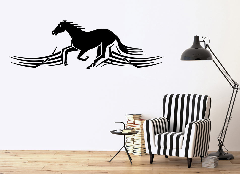 Large Vinyl Decal Wall Sticker Horse Gallop Jump Arts Decor (n1077)