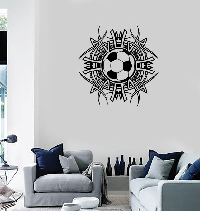 Large Wall Vinyl Decal Sticker Soccer Ball Sign Football Logo (n1090)