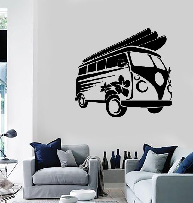 Large Vinyl Wall Decal Surf Car Sport Surfer Yacht Ocean Wave Marine Decor (n1112)