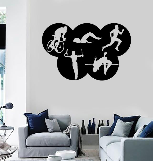 Vinyl Wall Decal Olimpics Game Sign Sport Decor Sticker Unique Gift Unique Gift (n1158)