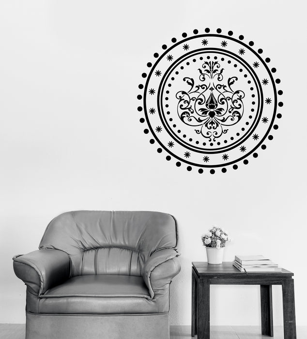 Large Wall Vinyl Decal Enso Circle Mandala Meditation Yoga Studio Art (n1177)