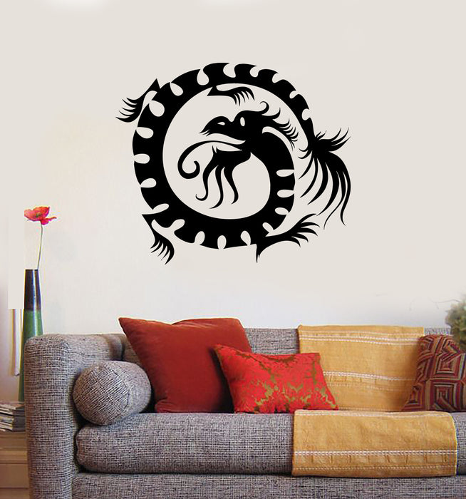 Wall Decal Oriental Mythological Chinese Funny Fantasy Dragon Unique Gift (n1195)