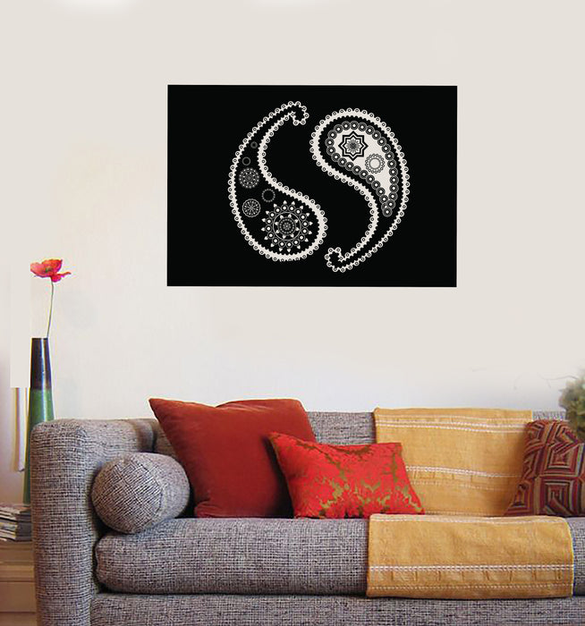 Vinyl Wall Decal Turkish Cucumber Patterns on Black Background Unique Gift Decor (n1199)