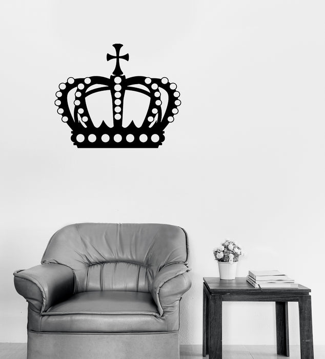 Large Vinyl Decal Decor Wall Sticker Crown King Sign Kingdom Unique Gift (n1280)
