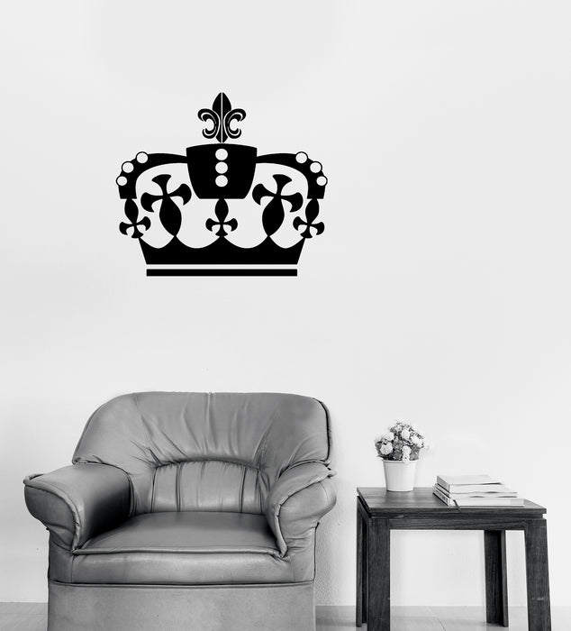 Vinyl Wall Decal Crown's King Sign Kingdom Home Interior Decor Unique Gift (n1282)