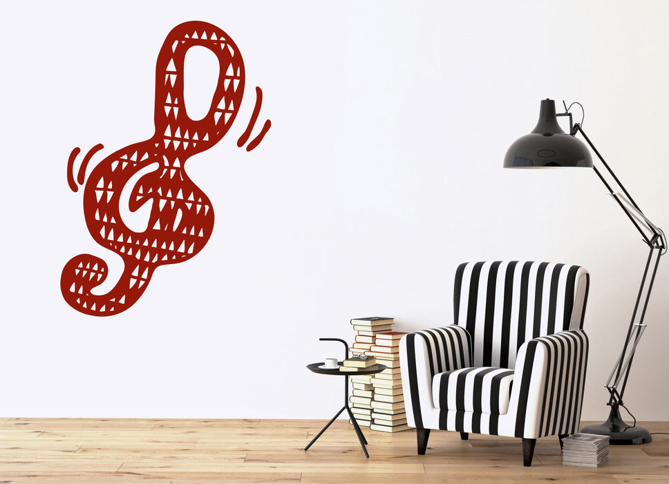 Wall Vinyl Sticker Decal Musical Key Notes Music Art School Wall Decor Unique Gift (n325)