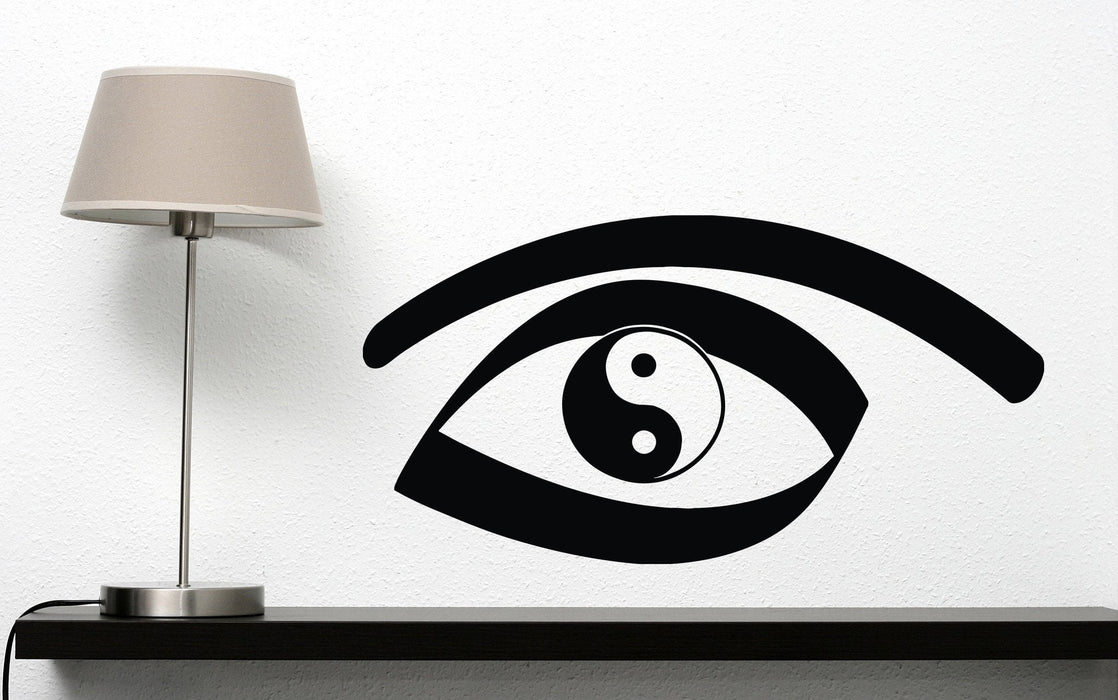 Vinyl Decal Eastern Teaching Wall Sticker Yin Yang Symbol Ancient Chinese Philosophy Living Room Decor Unique Gift (n382)