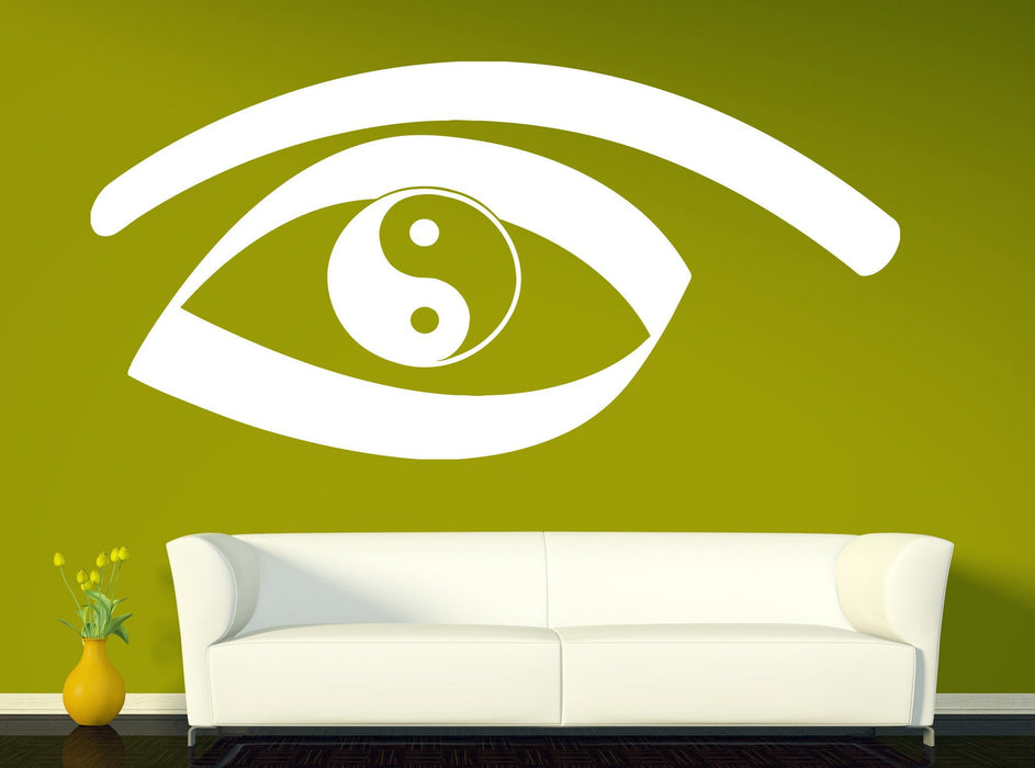 Vinyl Decal Eastern Teaching Wall Sticker Yin Yang Symbol Ancient Chinese Philosophy Living Room Decor Unique Gift (n382)