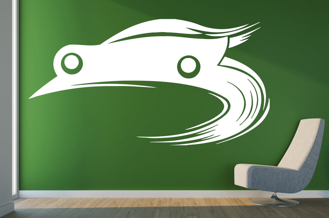Vinyl Decal Wall Sticker Super Cool Car Racing for Real Racers Decor Art Unique Gift (n390)