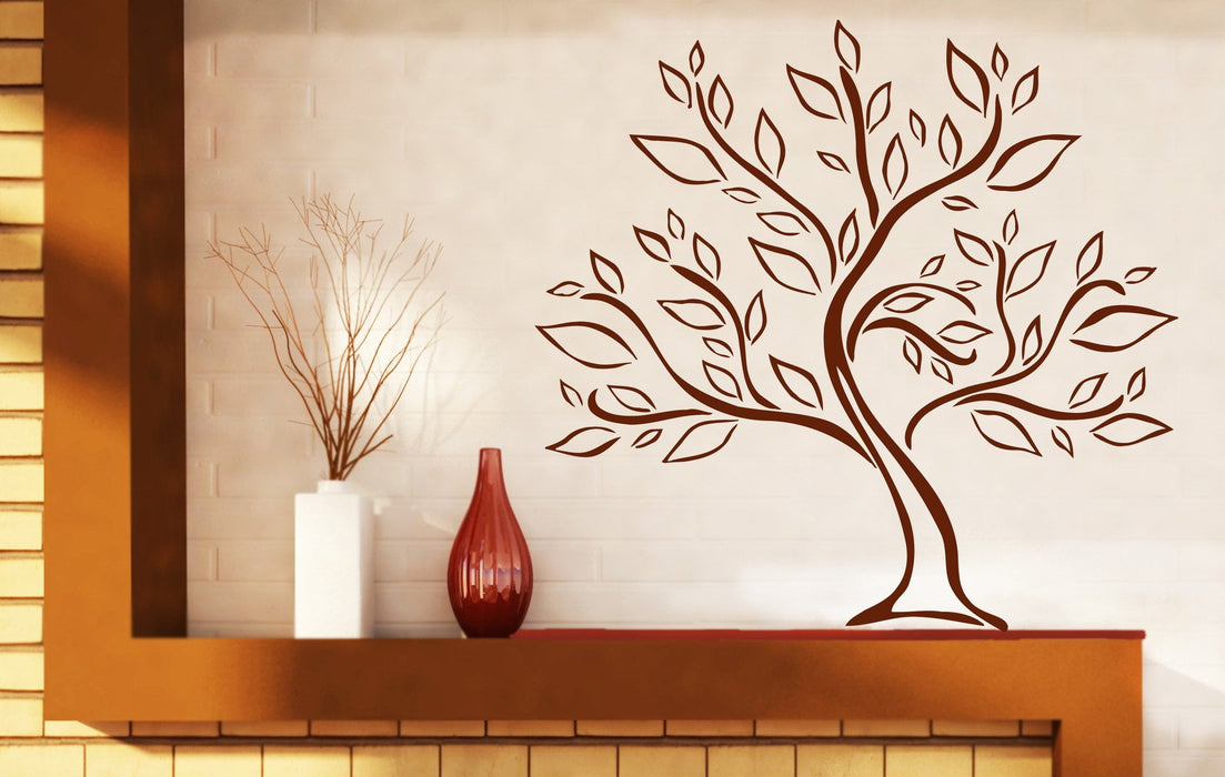 Wall Stickers Vinyl Decal Tree Growth Foliage Green Life Force Decor Unique Gift (n418)