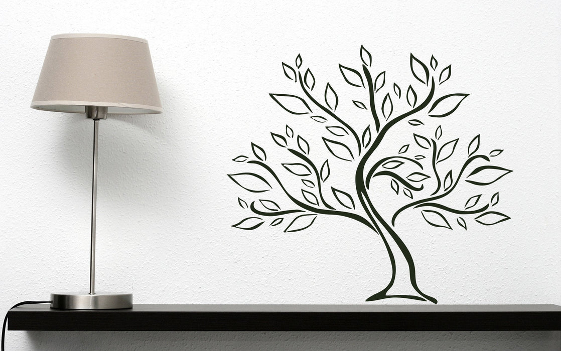 Wall Stickers Vinyl Decal Tree Growth Foliage Green Life Force Decor Unique Gift (n418)