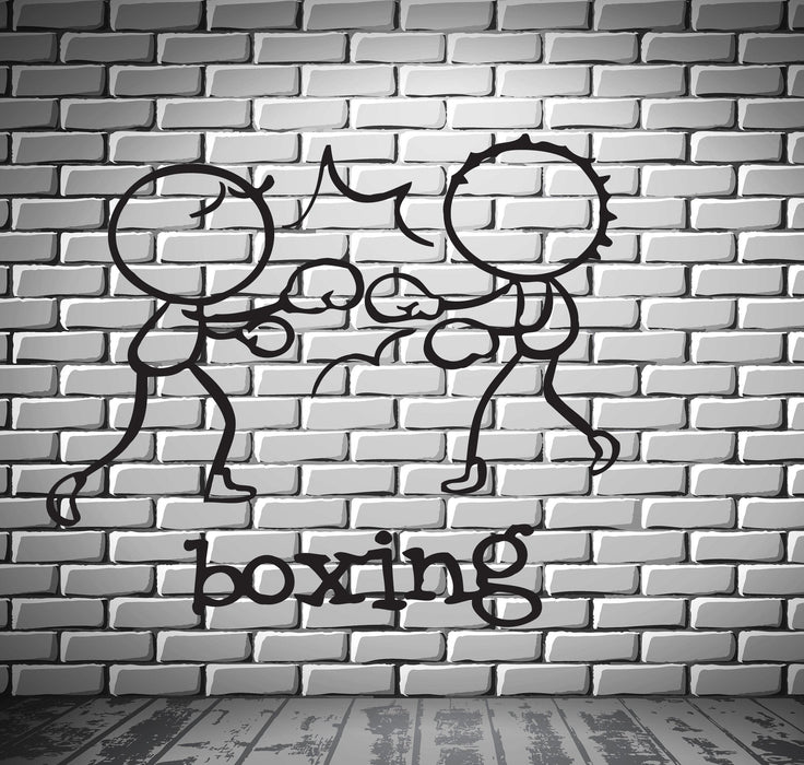 Vinyl Decal Wall Stickers Sports Boxing Fight Sparring Partners Unique Gift (n452)