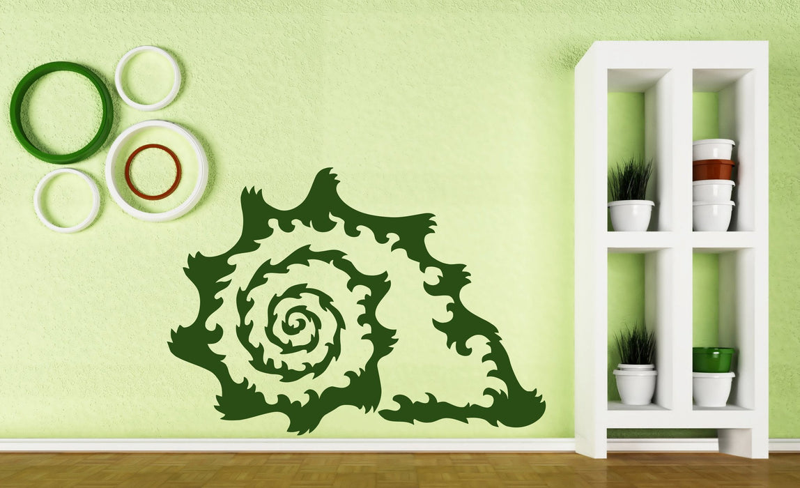 Wall Vinyl Sticker Decal Ocean Sea Wave Sea Shell Clam Unique Gift (n455)